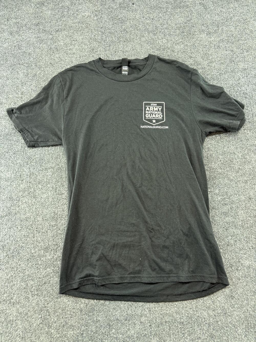 District Shirt Mens Small Black Utah Army National Guard UTARNG Strong Tee